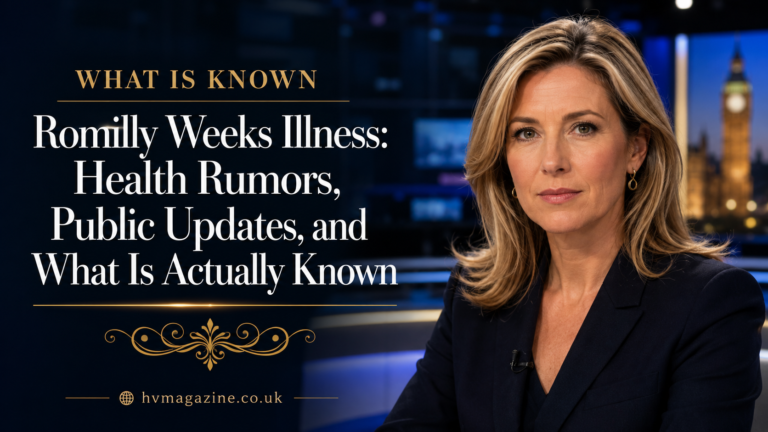 Romilly Weeks Illness: Health Rumors, Public Updates, and What Is Actually Known Romilly Weeks Illness